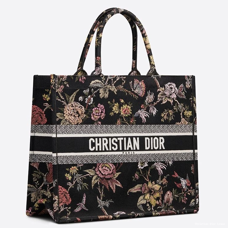 Cheap Motif Canvas Botanique Black Book Jardin Tote Dior 0731 Luxury